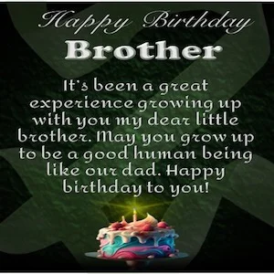Special Birthday wishes for small brother - It’s been a great
